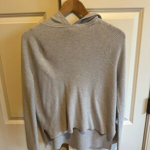 Athleta Gray Hooded Sweater
